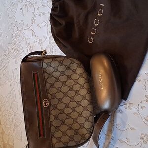 - Gucci Vintage Crossbody/Shoulder Bag, Dust Bag , Eyeglass Case